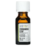 Aura Cacia, Pure Essential Oil, Organic Cinnamon Leaf, 0.25 fl oz (7.4 ml) - Supply Center USA