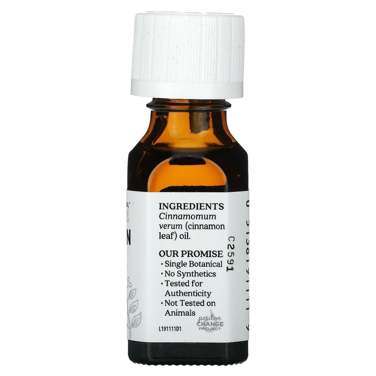 Aura Cacia, Pure Essential Oil, Organic Cinnamon Leaf, 0.25 fl oz (7.4 ml) - Supply Center USA