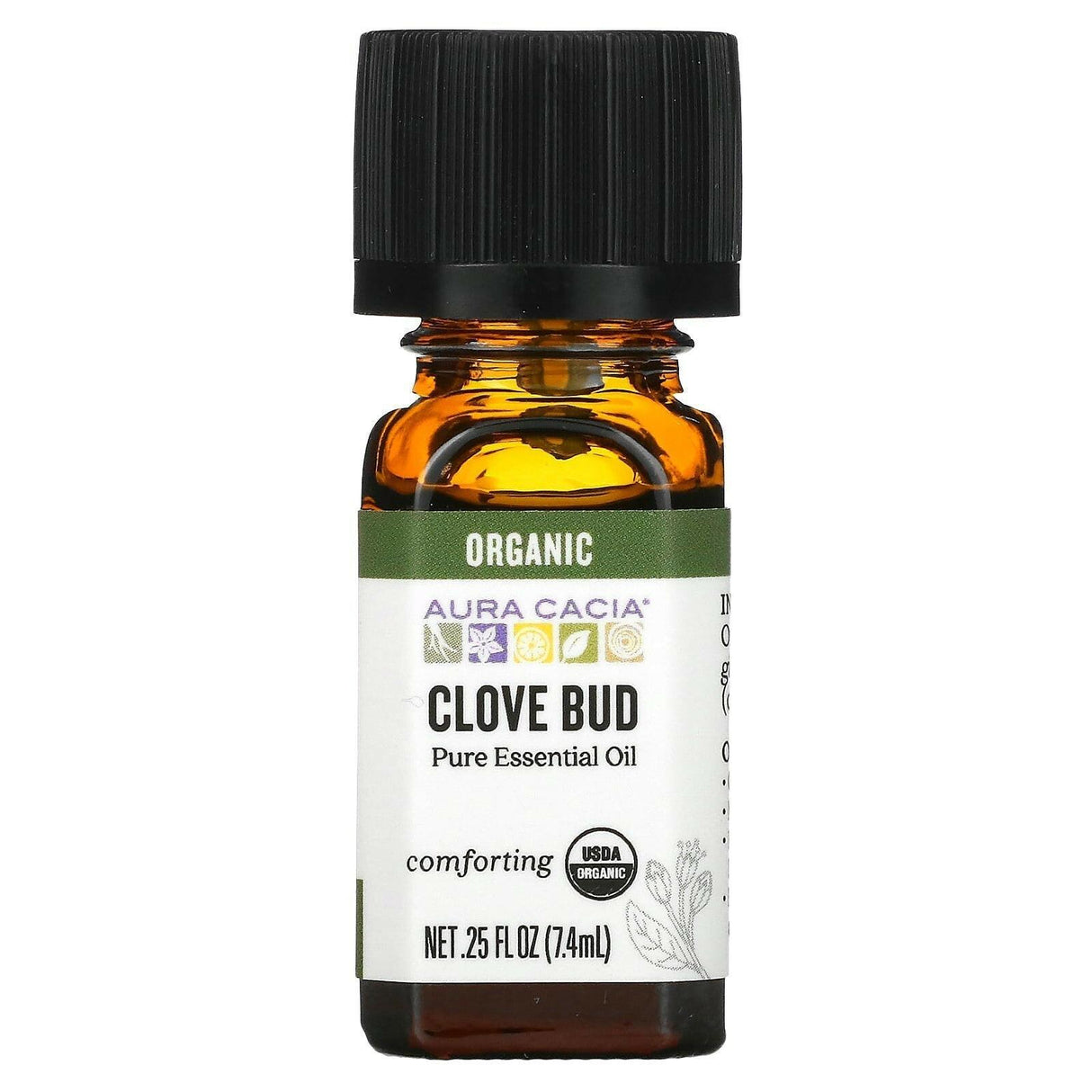 Aura Cacia, Pure Essential Oil, Organic Lemongrass, 0.25 fl oz (7.4 ml) - Supply Center USA