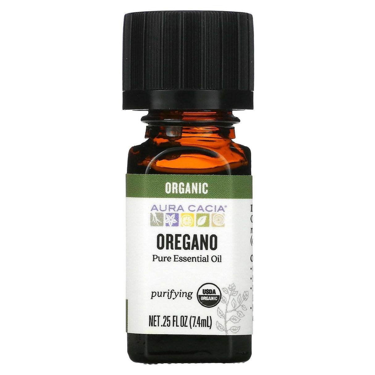 Aura Cacia, Pure Essential Oil, Organic Lemongrass, 0.25 fl oz (7.4 ml) - Supply Center USA