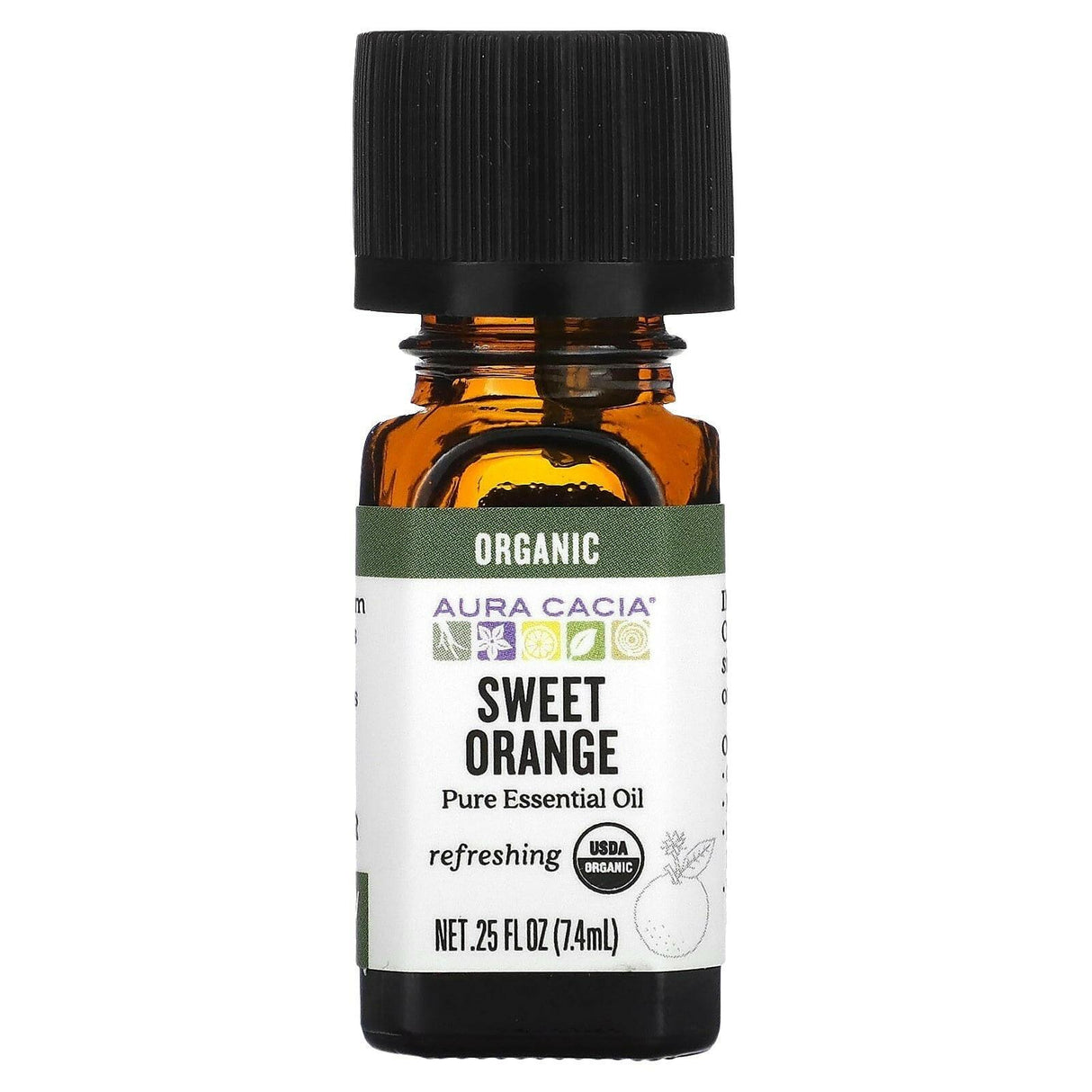 Aura Cacia, Pure Essential Oil, Organic Lemongrass, 0.25 fl oz (7.4 ml) - Supply Center USA