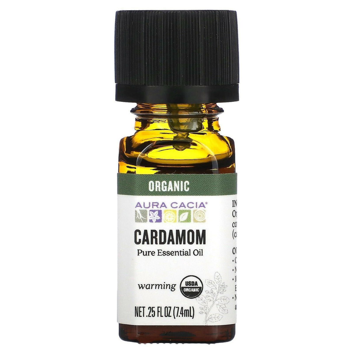 Aura Cacia, Pure Essential Oil, Organic Lemongrass, 0.25 fl oz (7.4 ml) - Supply Center USA