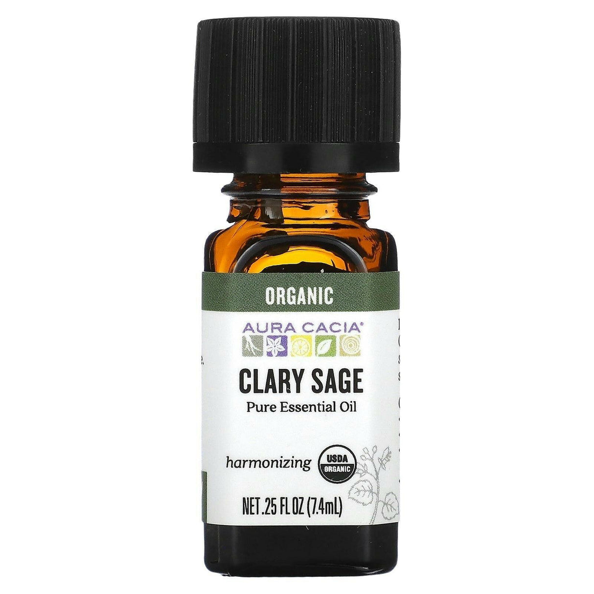 Aura Cacia, Pure Essential Oil, Organic Lemongrass, 0.25 fl oz (7.4 ml) - Supply Center USA