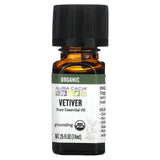 Aura Cacia, Pure Essential Oil, Organic Vetiver, 0.25 fl oz (7.4 ml) - Supply Center USA