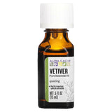 Aura Cacia, Pure Essential Oil, Organic Vetiver, 0.25 fl oz (7.4 ml) - Supply Center USA