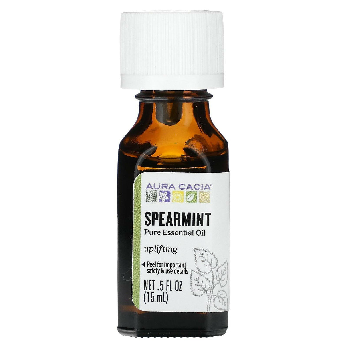 Aura Cacia, Pure Essential Oil, Spearmint, 0.5 oz (15 ml) - Supply Center USA