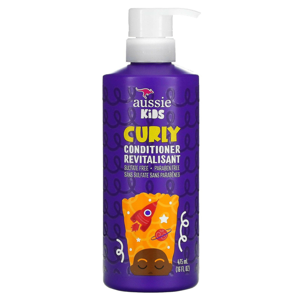 Aussie, Kids, Curly Conditioner Revitalisant, Sunny Tropical Scent, 16 fl oz (475 ml) - Supply Center USA
