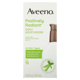 Aveeno, Positively Radiant, Daily Moisturizer Sunscreen, SPF 15, 4 fl oz (118 ml) - Supply Center USA
