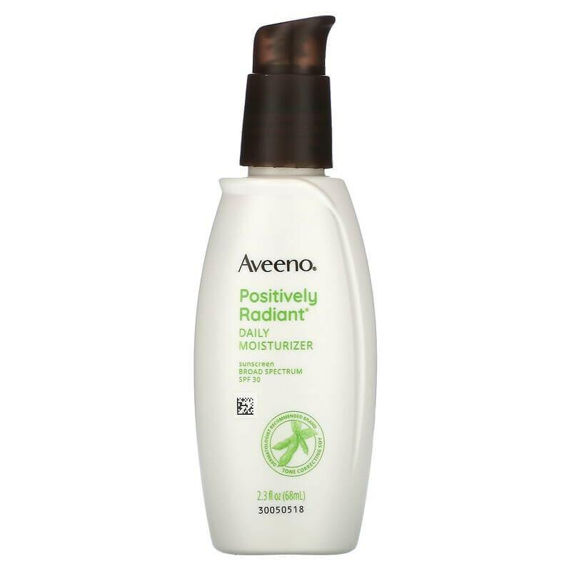 Aveeno, Positively Radiant, Daily Moisturizer Sunscreen, SPF 30, 2.3 fl oz (68 ml) - Supply Center USA