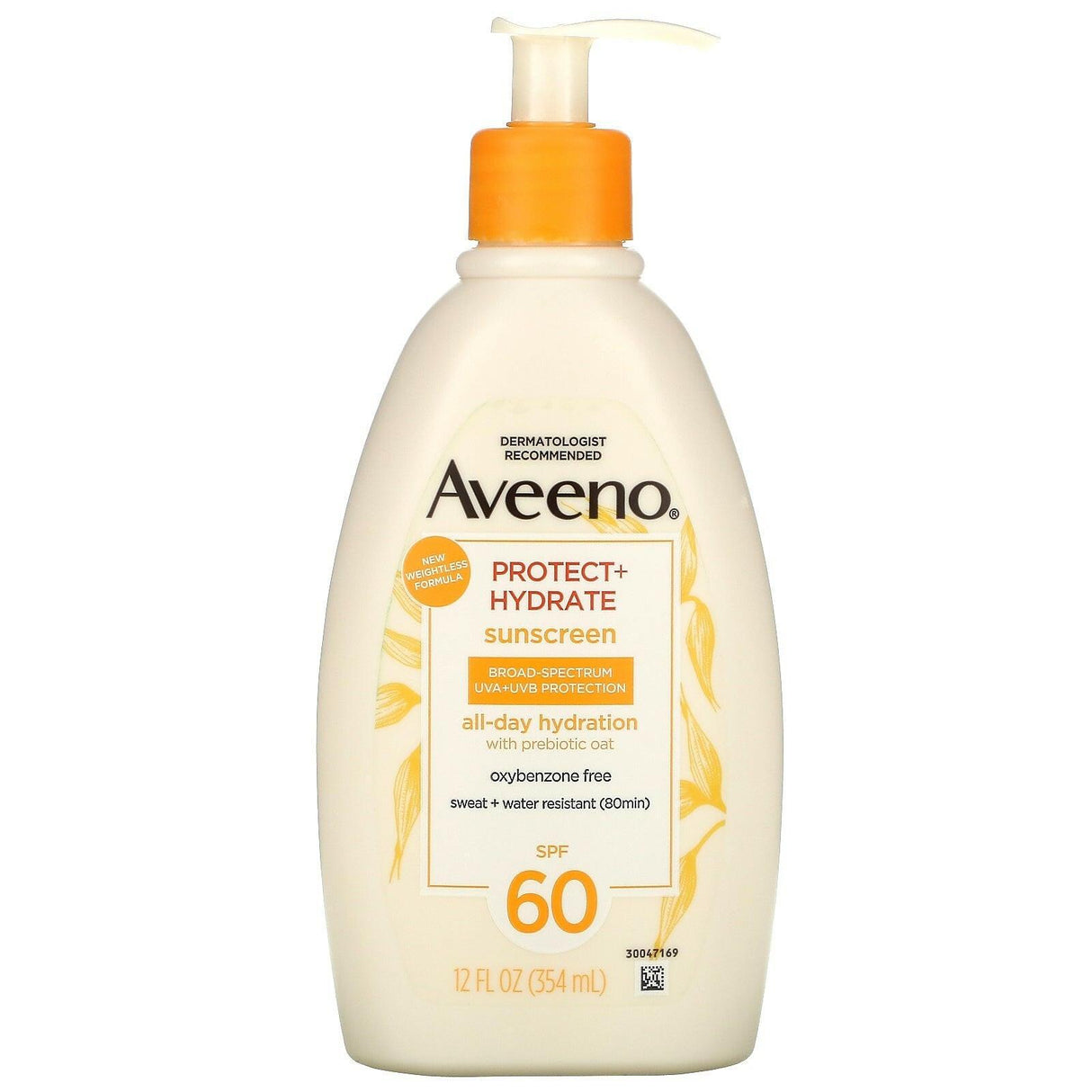 Aveeno, Protect + Hydrate, Sunscreen, SPF 60, 12 fl oz (354 ml) - Supply Center USA