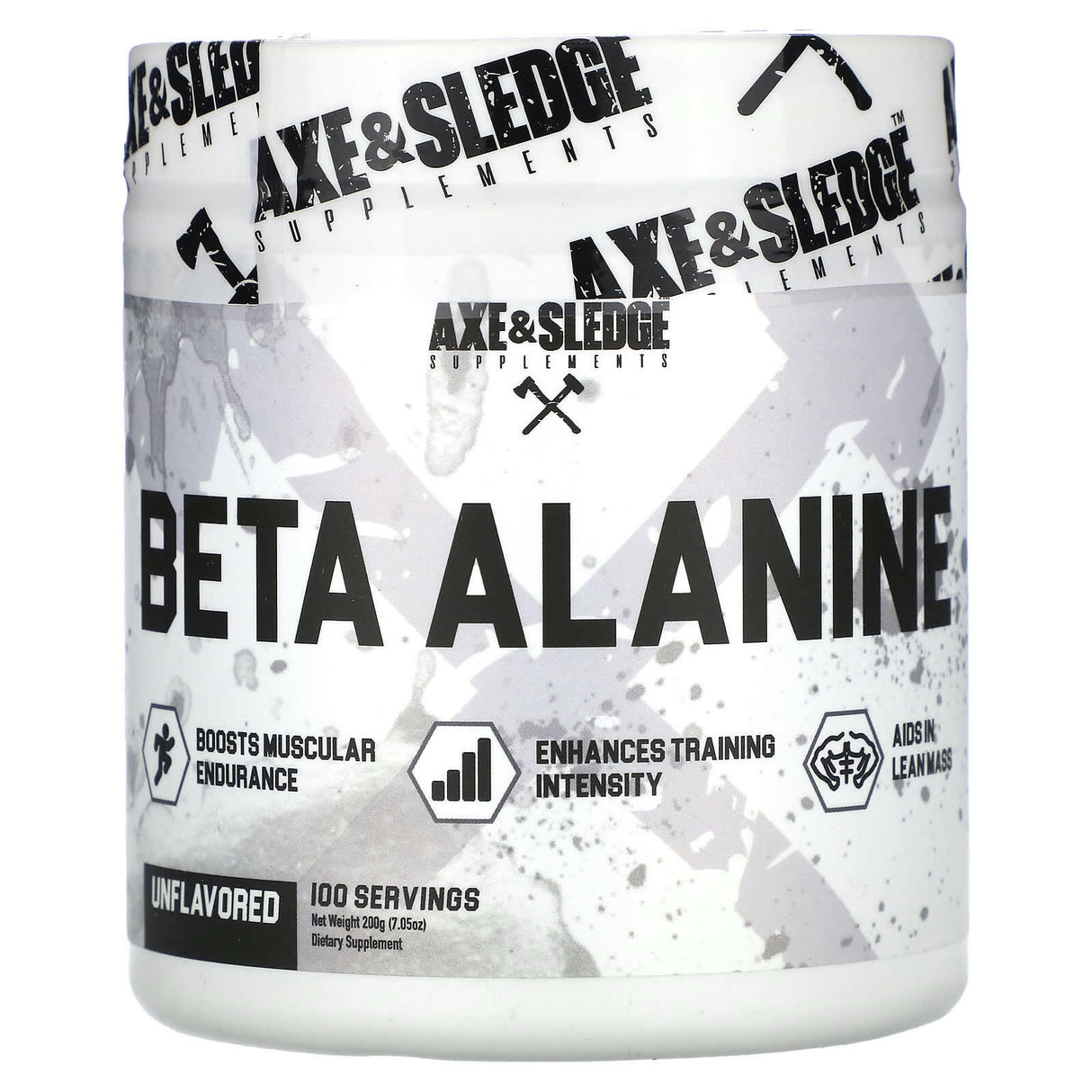 Axe & Sledge Supplements, Basics, Beta Alanine, Unflavored, 7.05 oz (200 g) - Supply Center USA