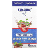 Axe & Sledge Supplements, Electrolytes+, Strawberry Kiwi, 24 Stick Packs, 0.29 oz (8.2 g) Each - Supply Center USA