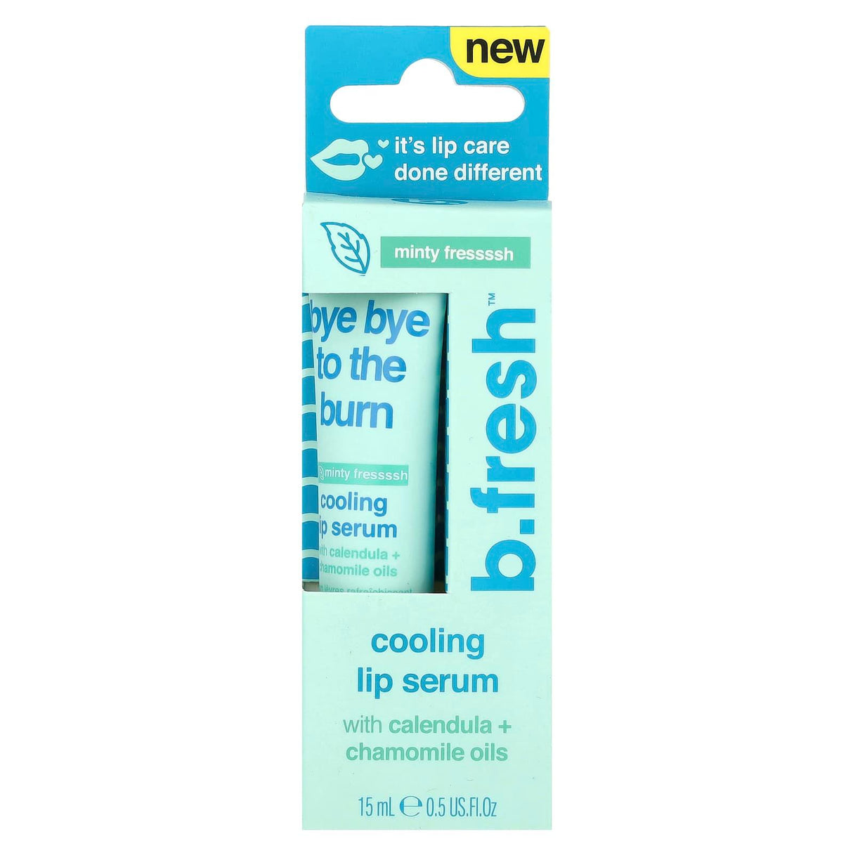 b.fresh, Bye Bye To The Burn, Cooling Lip Serum, Mint, 0.5 fl oz (15 ml) - Supply Center USA