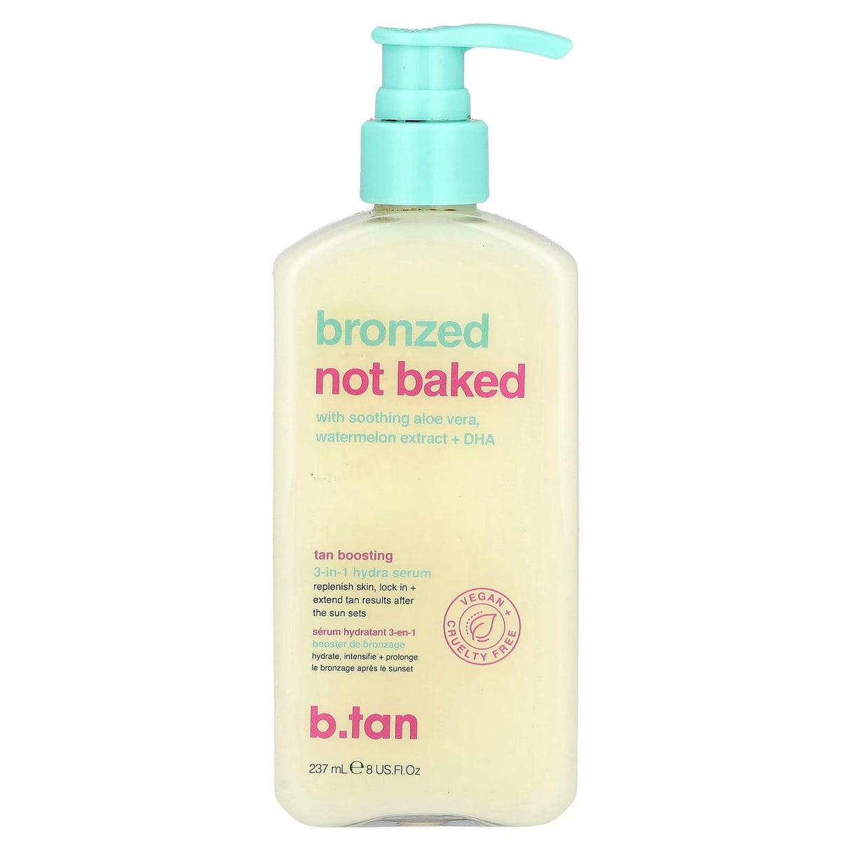 b.tan, Bronzed Not Baked, Tan Boosting, 3-in-1 Hydra Serum , 8 fl oz (237 ml) - Supply Center USA