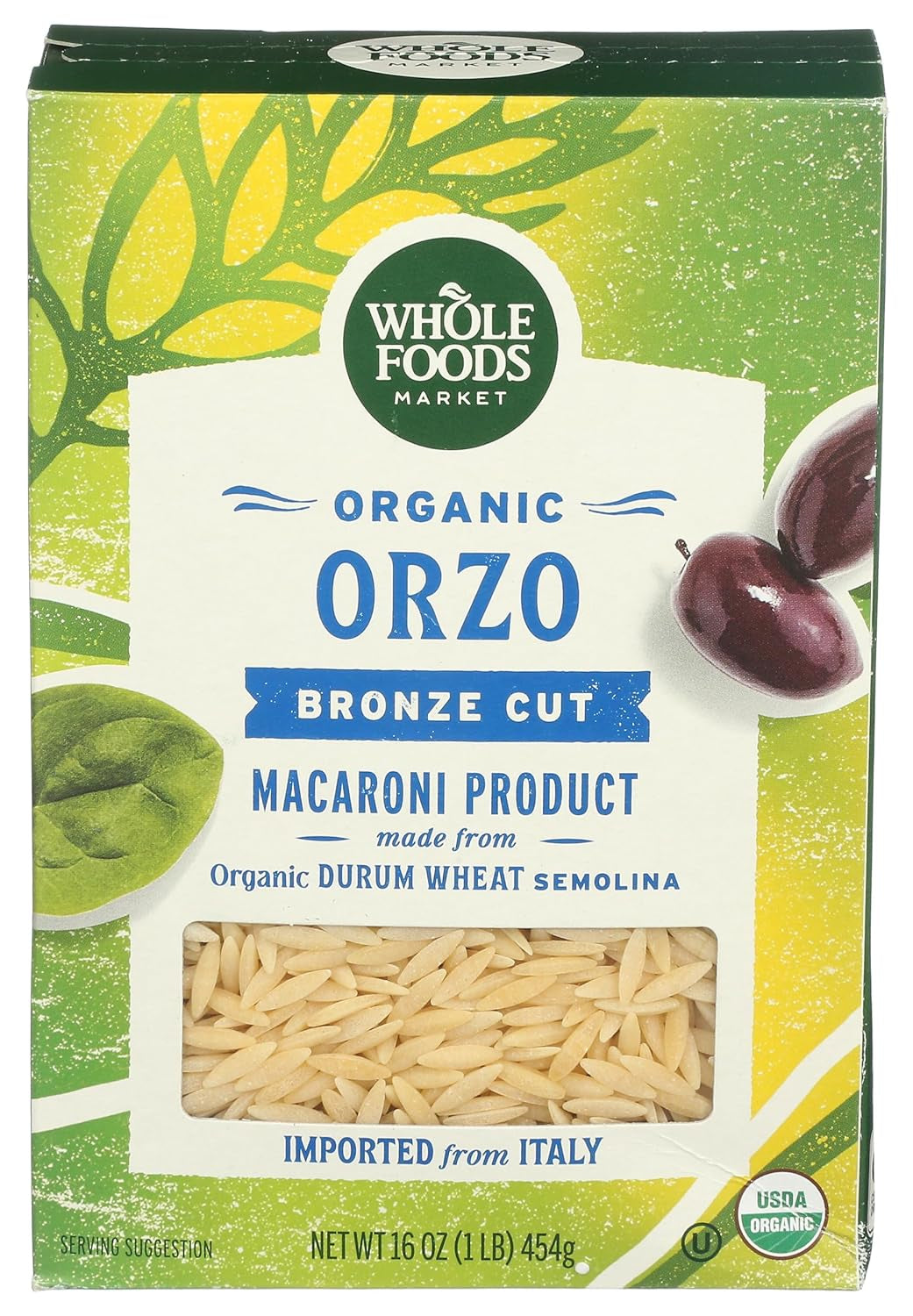 Whole Foods Market, Organic Orzo, 16 Ounce