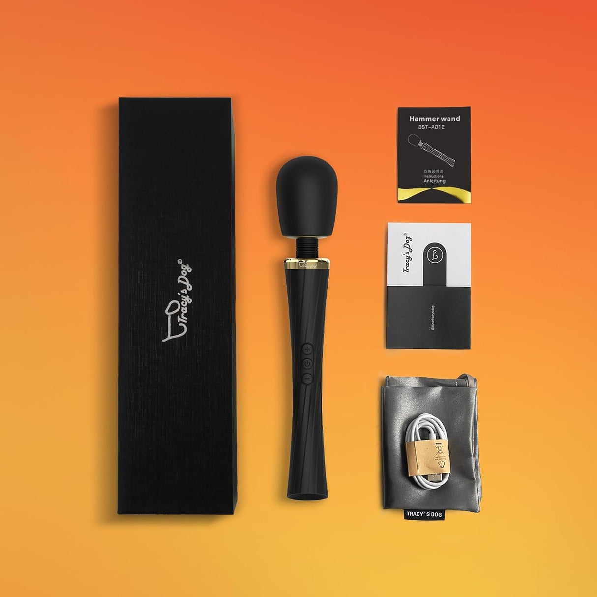 Tracy'S Dog Vibrator - Cordless High-Power Wand Massager for Clitoral Stimulation, Quiet & Waterproof Adult Sex Toys for Women & Couples, Personal Vibrator for Full-Body Massage & Intimate Pleasure