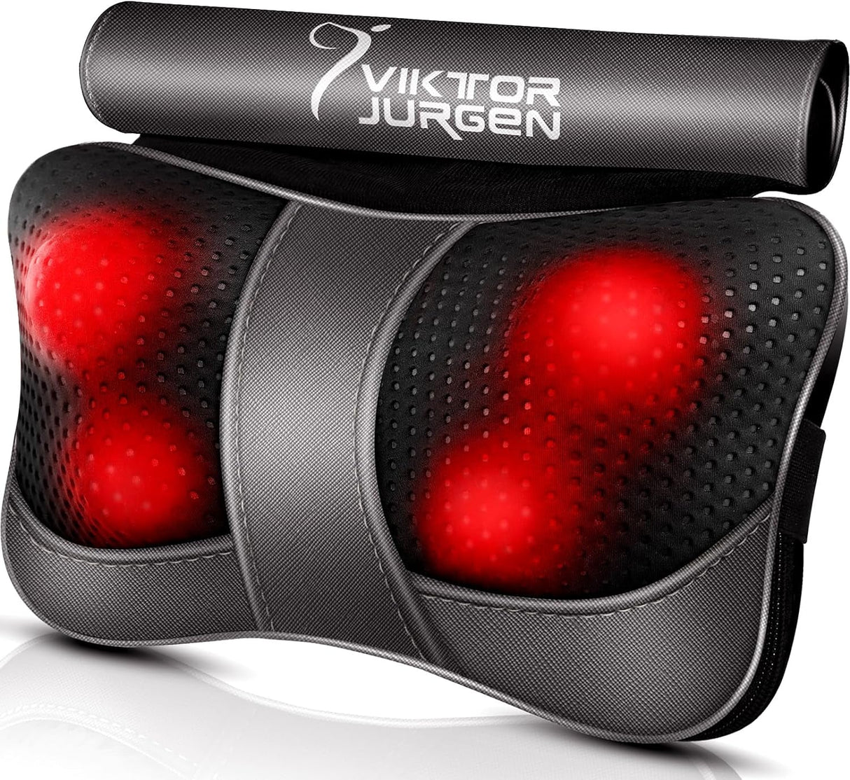 VIKTOR JURGEN Christmas Back Massager Gifts, Shiatsu Kneading Massager for Neck and Shoulder, Massage Pillow with Heat Relaxation Gifts for Women/Men/Dad/Mom//Mothers Day/Fathers Day/Valentine'S Day
