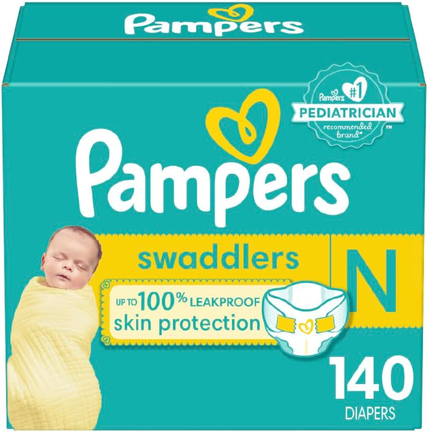 Pampers Swaddlers Diapers - Size 5, One Month Supply (132 Count), Ultra Soft Disposable Baby Diapers