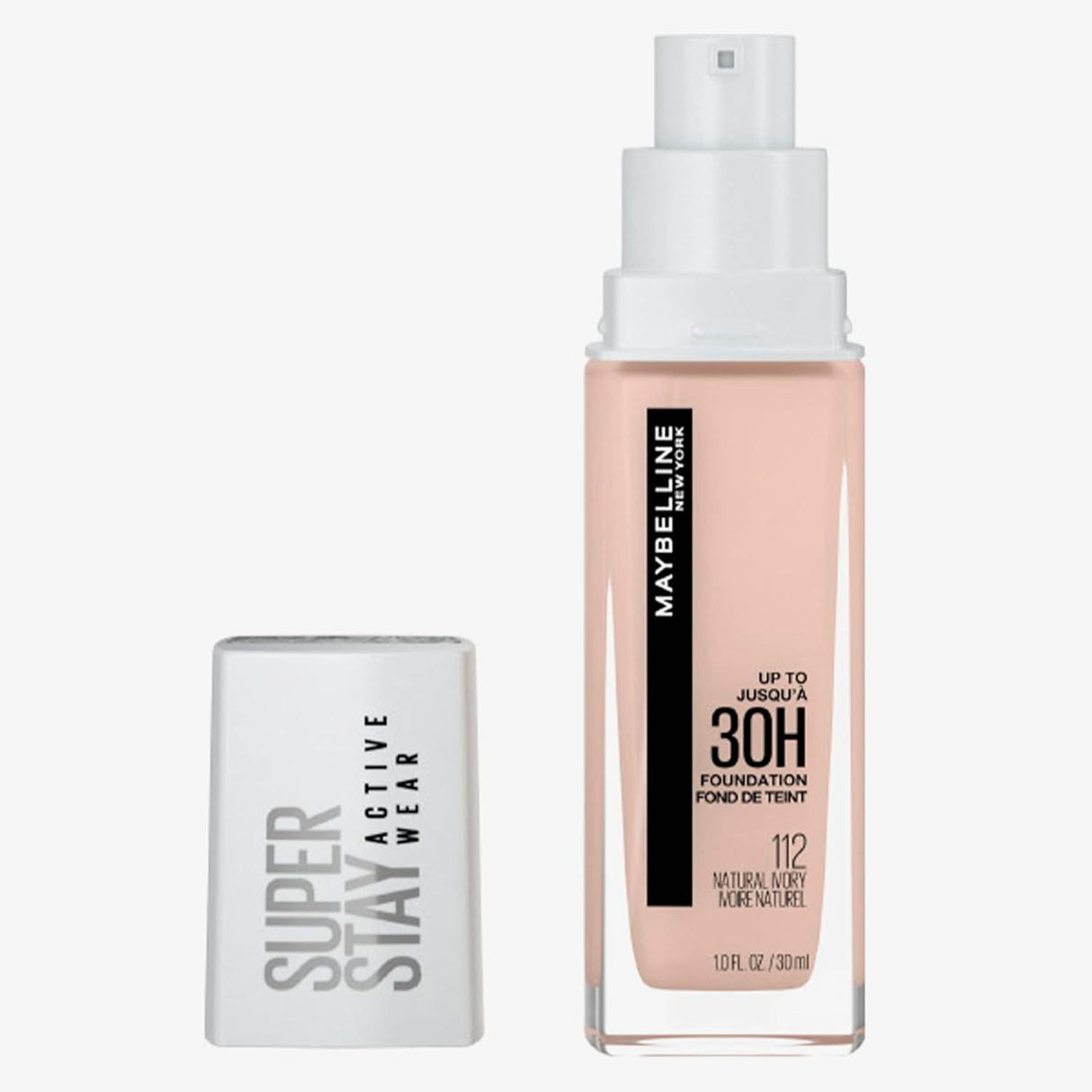 Maybelline Super Stay Full Coverage Liquid Foundation Active Wear Makeup, up to 30Hr Wear, Transfer, Sweat & Water Resistant, Matte Finish, Light Beige, 1 Count - Supply Center USA