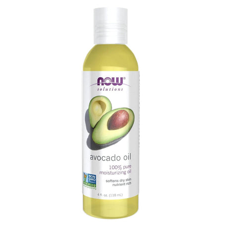 NOW Solutions, Avocado Oil, 100% Pure Moisturizing Oil, Nutrient Rich and Hydrating, 4-Ounce - Supply Center USA