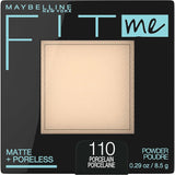 Maybelline Fit Me Matte + Poreless Pressed Face Powder Makeup & Setting Powder, Classic Ivory, 1 Count - Supply Center USA