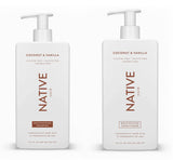 Native Shampoo and Conditioner Contain Naturally Derived Ingredients| All Hair Type Color & Treated, Fine to Dry Damaged, Sulfate & Dye Free - Almond & Shea Butter, 16.5 Fl Oz Each (2 Pack)