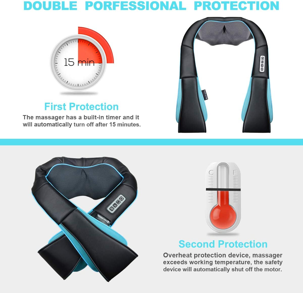Mo Cuishle Shiatsu Neck and Shoulder Massager with Heat – Deep Kneading Massage for Relaxation – Ideal for Christmas, Mother'S Day, Father'S Day, and Valentine'S Day Gifts for Men, Women, Mom and Dad