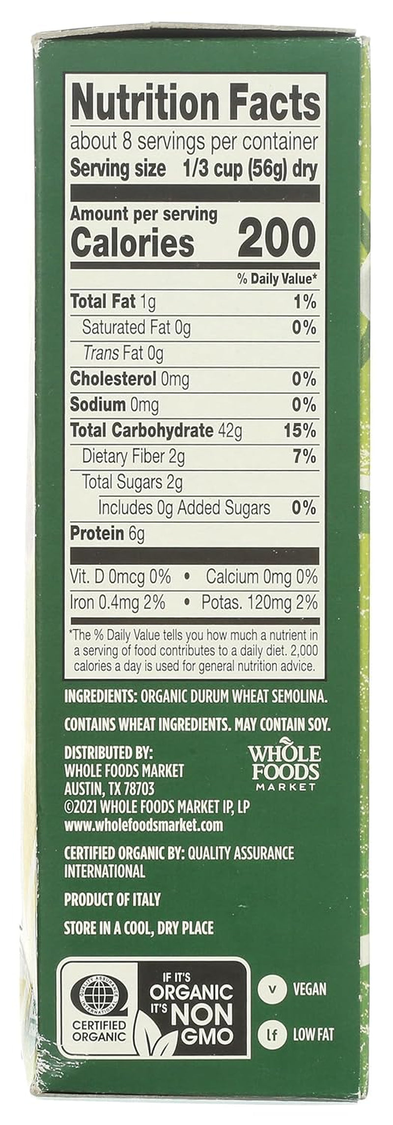 Whole Foods Market, Organic Orzo, 16 Ounce