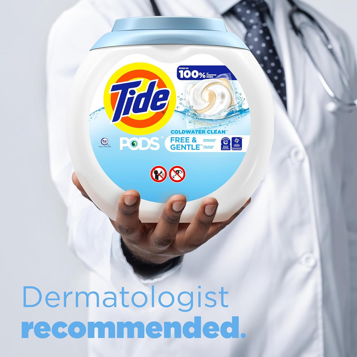 Tide PODS Free & Gentle Laundry Detergent Soap PODS, 81 Count, Tide PODS Laundry Detergent, Laundry Pacs