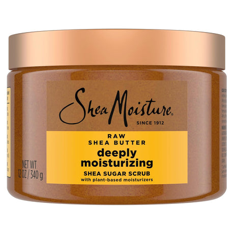 Sheamoisture Shea Sugar Body Scrub for Moisturize and Restore Dry Skin Raw Shea Butter Deeply Moisturizing Body Scrub with 24H Shea Moisture Nutrients 12 Oz