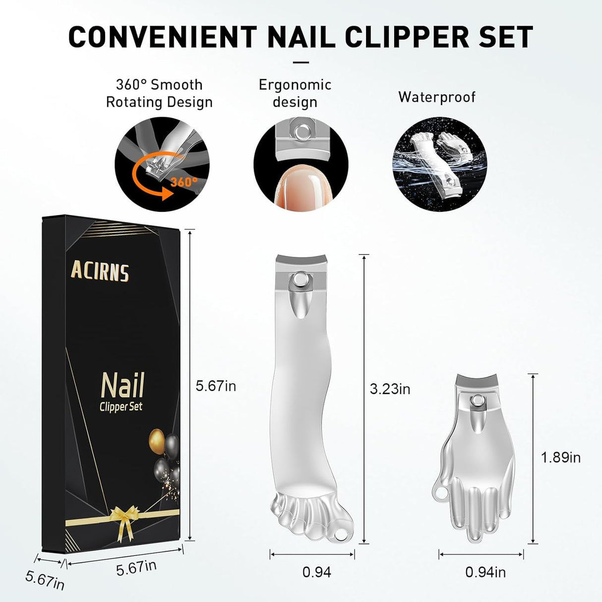 Nail Clippers Set,Gag Gifts Funny Adult, Stocking Stuffers for Adults Men Him,White Elephant Gifts Cool Stuff Gadgets for Men Dad Boyfriend Father Husband Friends, Gifts for Men Women,Mens Gifts
