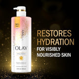 Olay Cleansing & Nourishing Body Wash for Women with Vitamin B3 and Hyaluronic Acid, Younger & Healthier Looking Skin, Fast Absorbing Formula, 26 Fl Oz