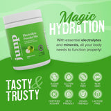 JUNP Electrolytes Powder No Sugar No Carbs, Mouthwatering Green Apple Keto Electrolyte Drink Mix, Potassium & Salt Hydration Powder Electrolytes Zero Calorie Sugar Free Electrolyte Powder, 90 Servings