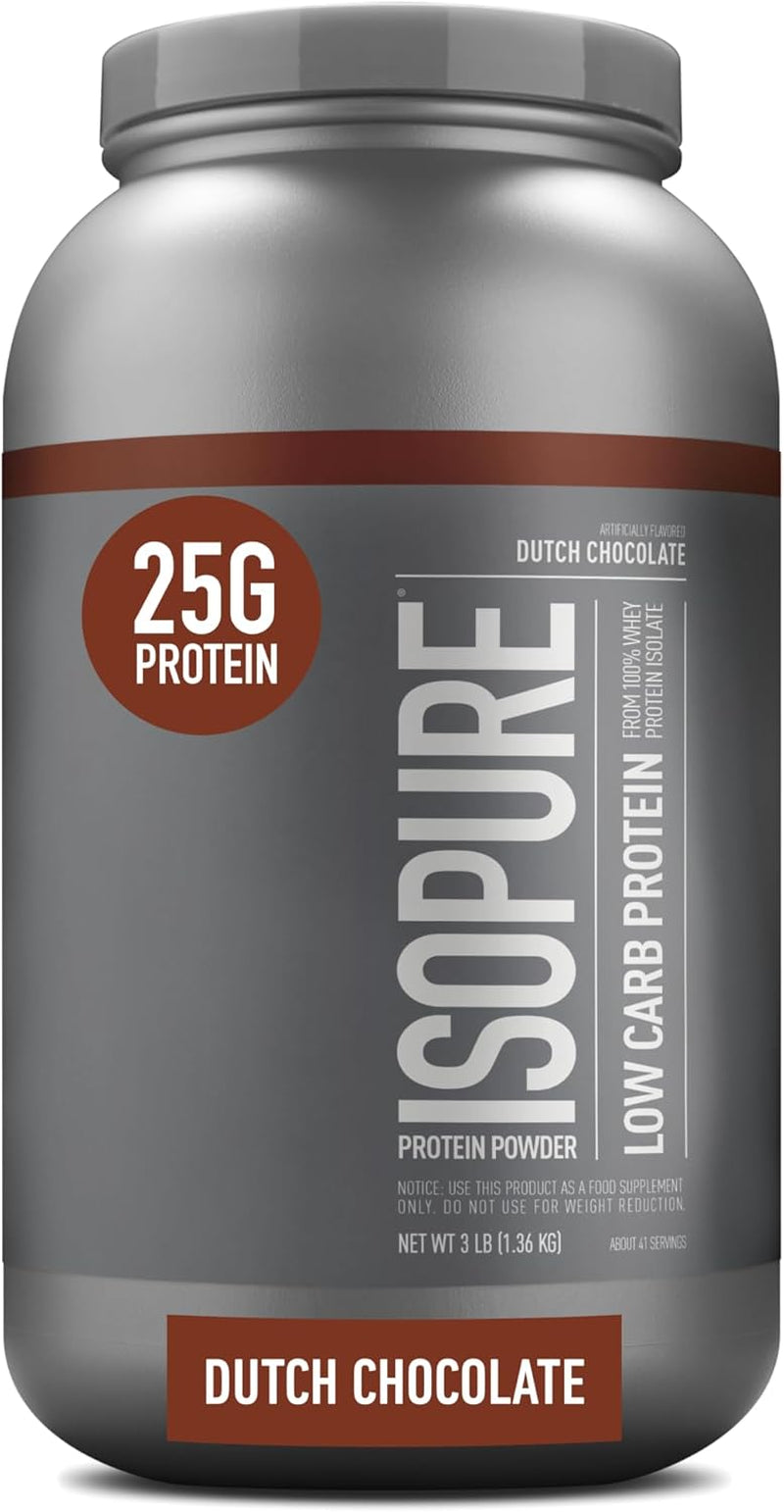 Isopure Creamy Vanilla Whey Isolate Protein Powder with Vitamin C & Zinc for Immune Support, 25G Protein, Zero Carb & Keto Friendly, 15 Servings, 1 Pound (Packaging May Vary)