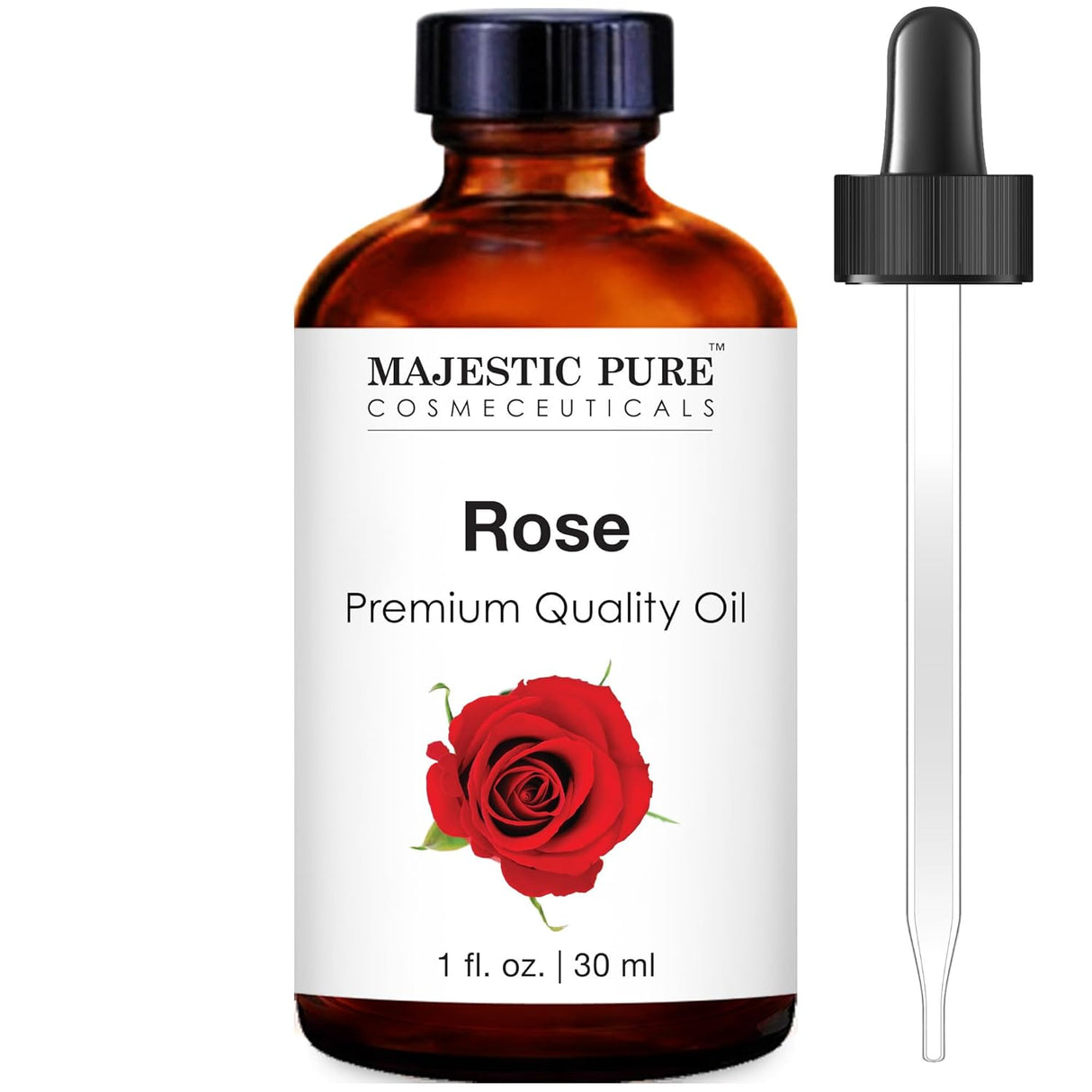 Majestic Pure Lavender Essential Oil with Glass Dropper | 100% Pure and Natural Lavender Oil | Premium Grade Essential Oils for Diffusers, Skin, Aromatherapy, Massage | 4 Fl Oz