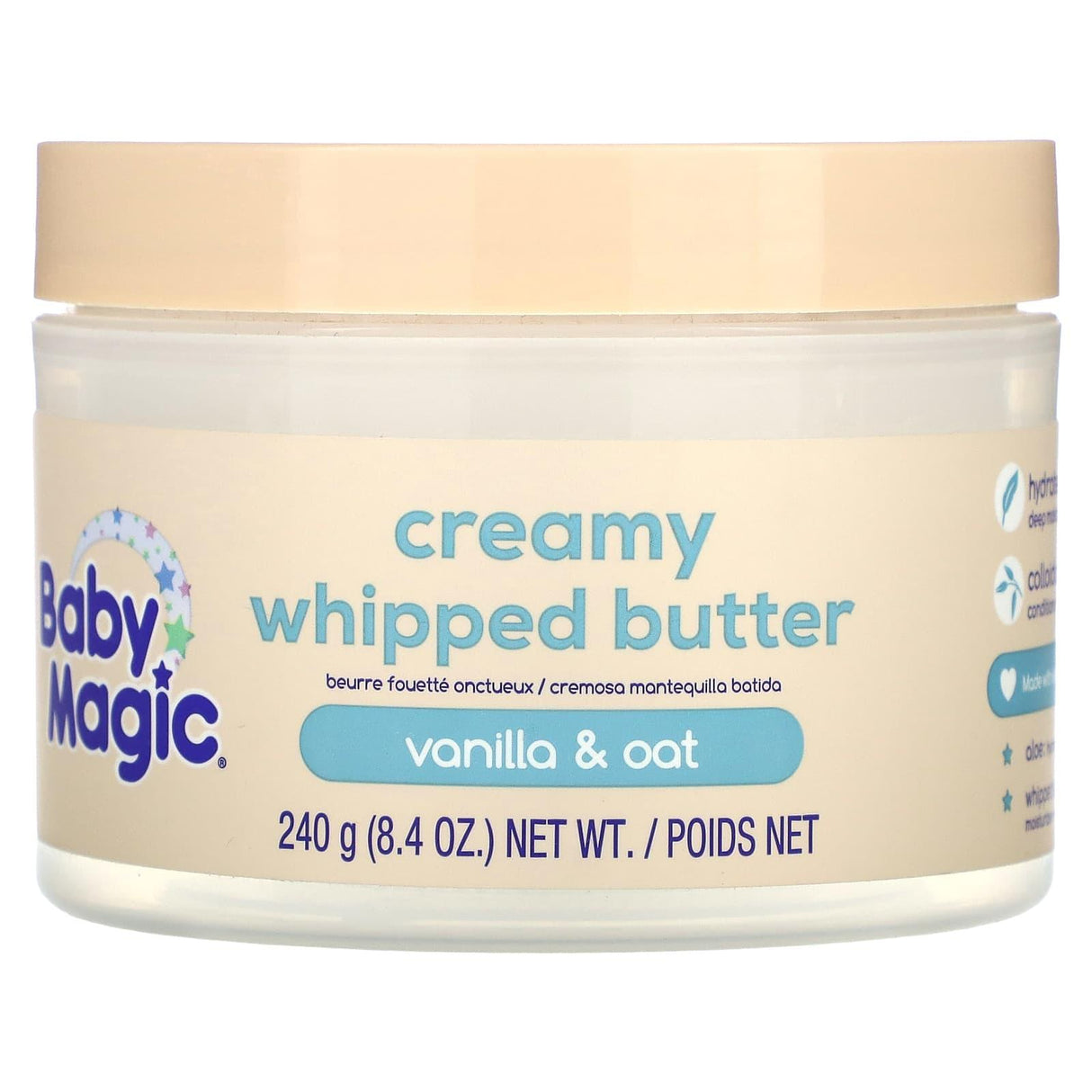 Baby Magic, Creamy Whipped Butter, Vanilla & Oat , 8.4 oz (240 g) - Supply Center USA