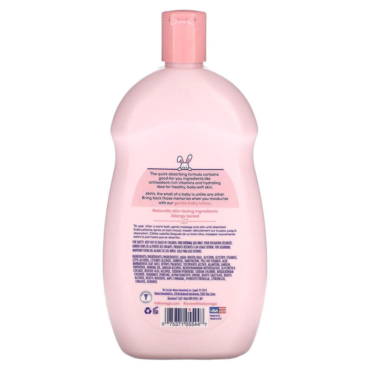 Baby Magic, Gentle Baby Lotion, Original Baby , 16.5 fl oz (488 ml) - Supply Center USA