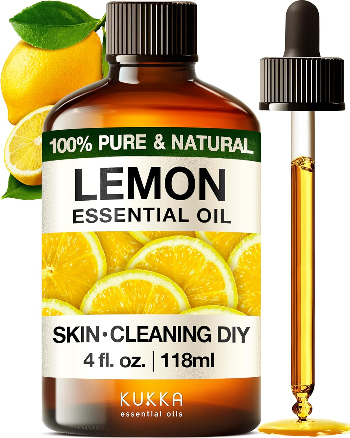Kukka Tea Tree Oil for Skin, Healthy Hair & Toenails - Huge 4 Fl Oz - 100% Pure Natural Australian Tea Tree Essential Oil - Experience Therapeutic Melaleuca Oil for Scalp, Nails & Soap Making Scent