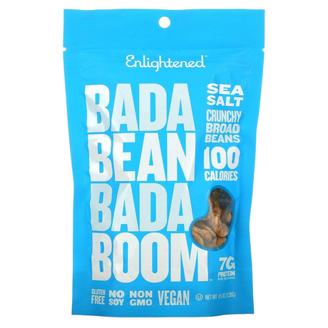 Bada Bean Bada Boom, Crunchy Broad Beans, Sea Salt, 4.5 oz (128 g) - Supply Center USA