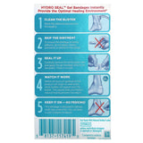 Band Aid, Adhesive Bandages, Hydro Seal Blister Heels, 6 Bandages - Supply Center USA
