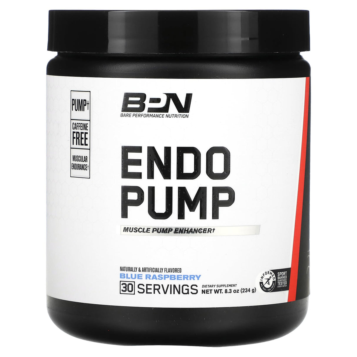 Bare Performance Nutrition, Endo Pump, Muscle Pump Enhancer, Sour Watermelon, 7.9 oz (225 g) - Supply Center USA