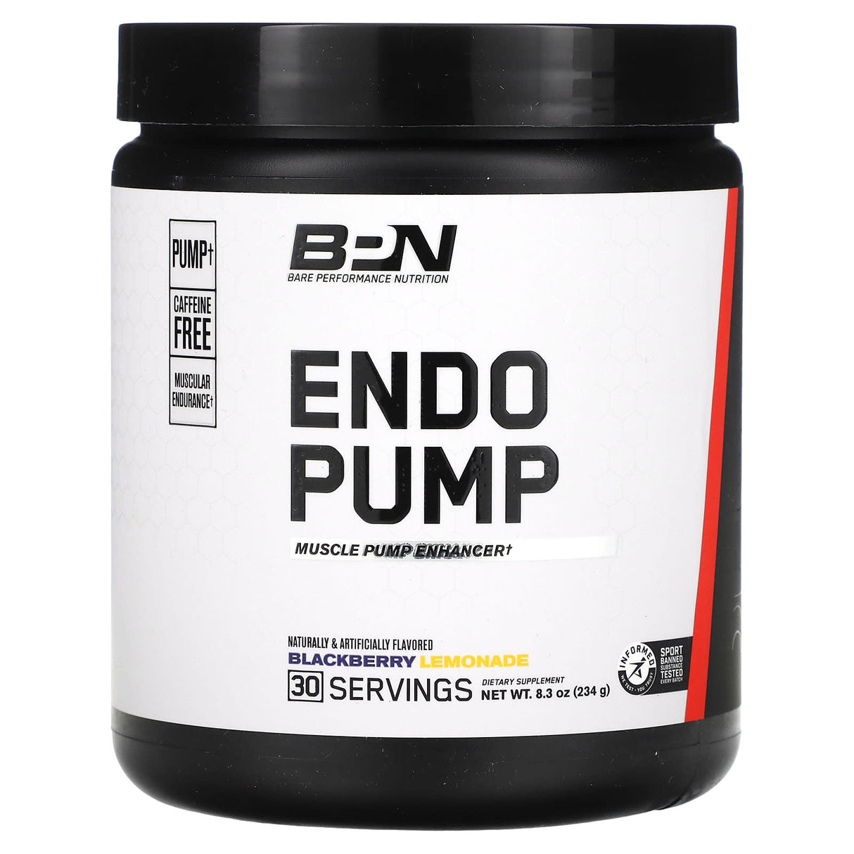 Bare Performance Nutrition, Endo Pump, Muscle Pump Enhancer, Sour Watermelon, 7.9 oz (225 g) - Supply Center USA