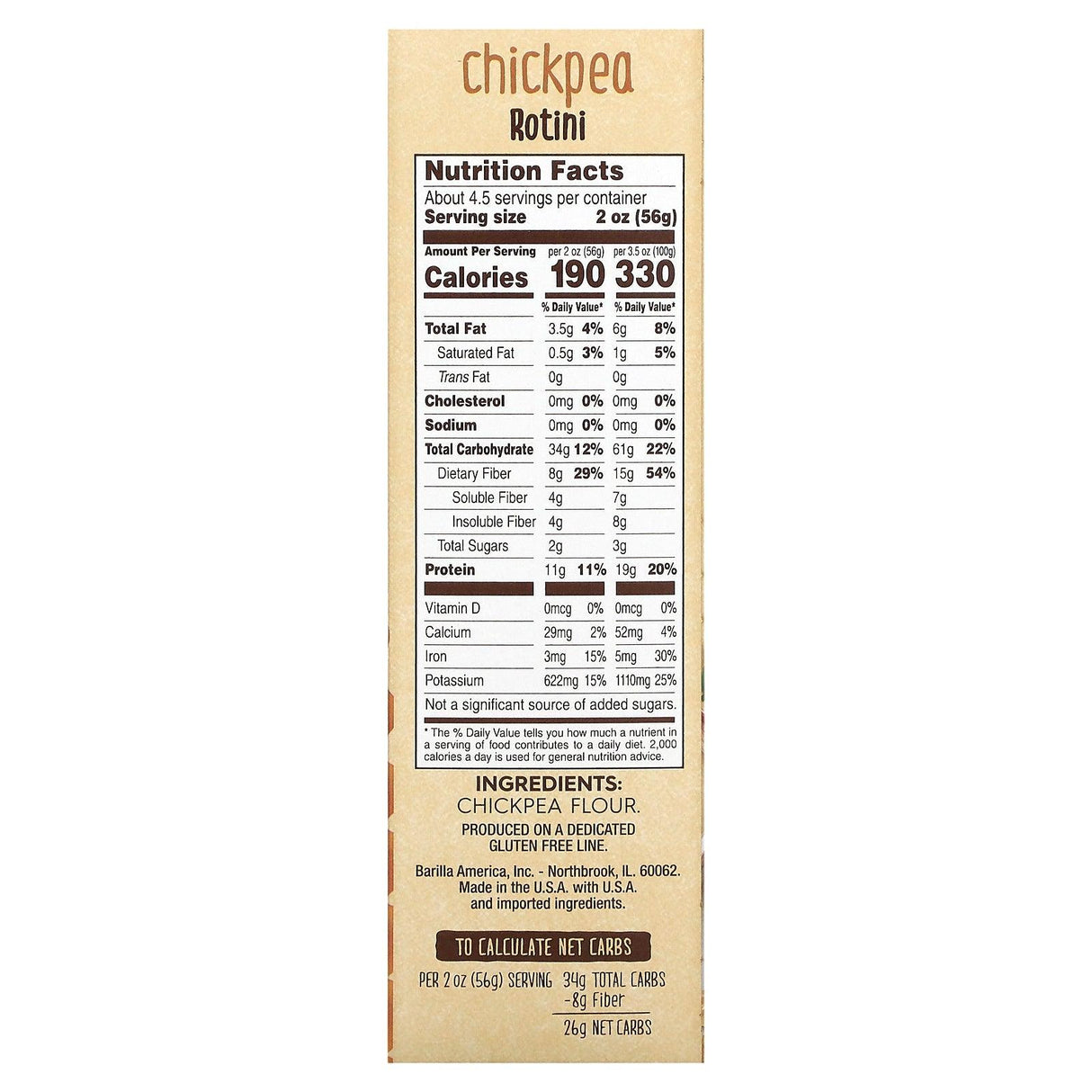 Barilla, Chickpea Rotini, 8.8 oz (250 g) - Supply Center USA