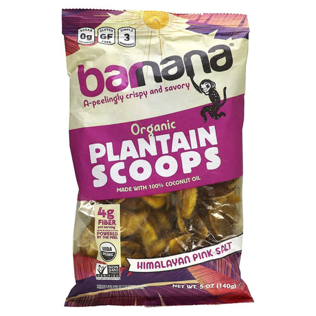 Barnana, Organic Plantain Scoops, Himalayan Pink Salt, 5 oz (140 g) - Supply Center USA