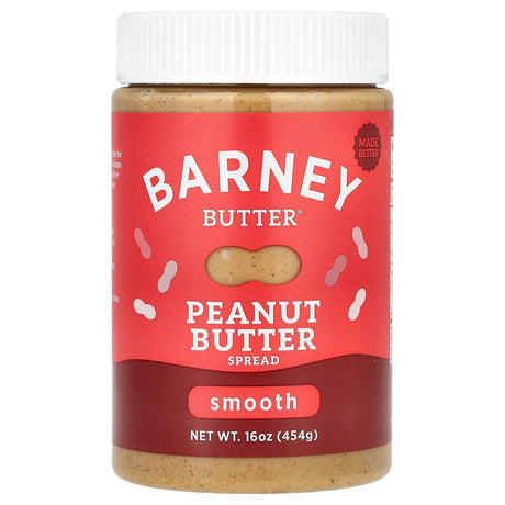 Barney Butter, Peanut Butter Spread, Smooth, 16 oz (454 g) - Supply Center USA