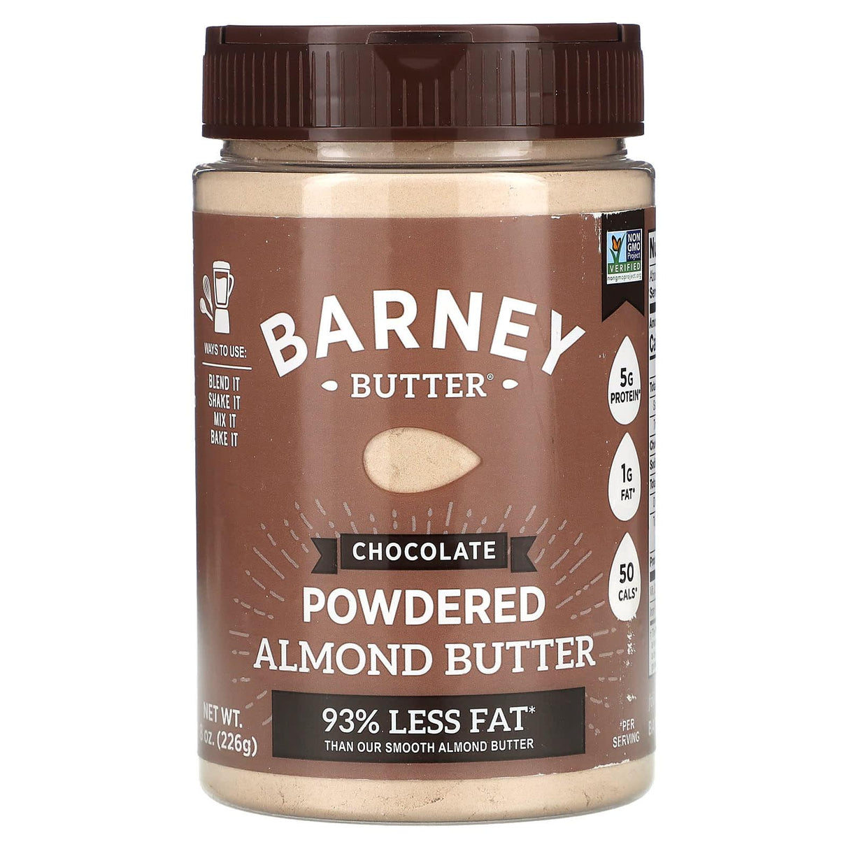 Barney Butter, Powdered Almond Butter, Chocolate, 8 oz (226 g) - Supply Center USA