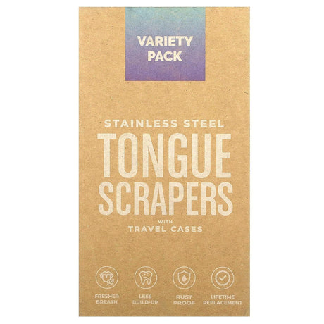 Basic Concepts, Tongue Scrapers, Variety Pack, 2 Pack - Supply Center USA