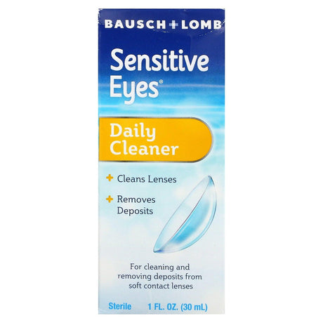 Bausch + Lomb, Sensitive Eyes, Daily Cleaner, 1 fl oz (30 ml) - Supply Center USA