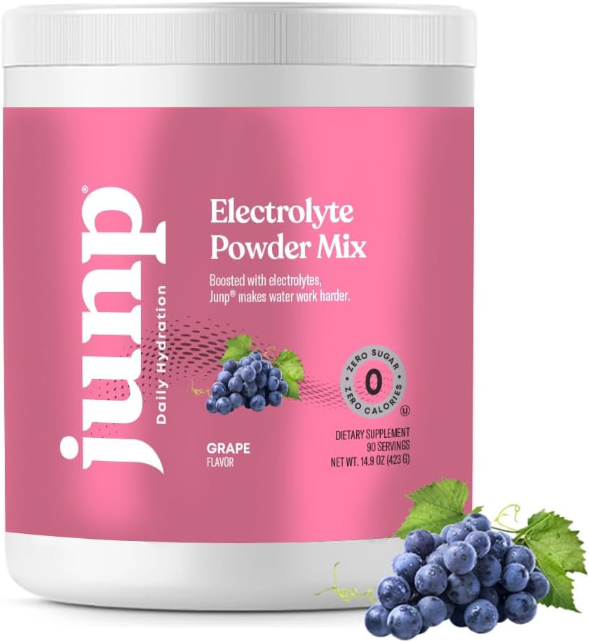 JUNP Electrolytes Powder No Sugar No Carbs, Mouthwatering Green Apple Keto Electrolyte Drink Mix, Potassium & Salt Hydration Powder Electrolytes Zero Calorie Sugar Free Electrolyte Powder, 90 Servings