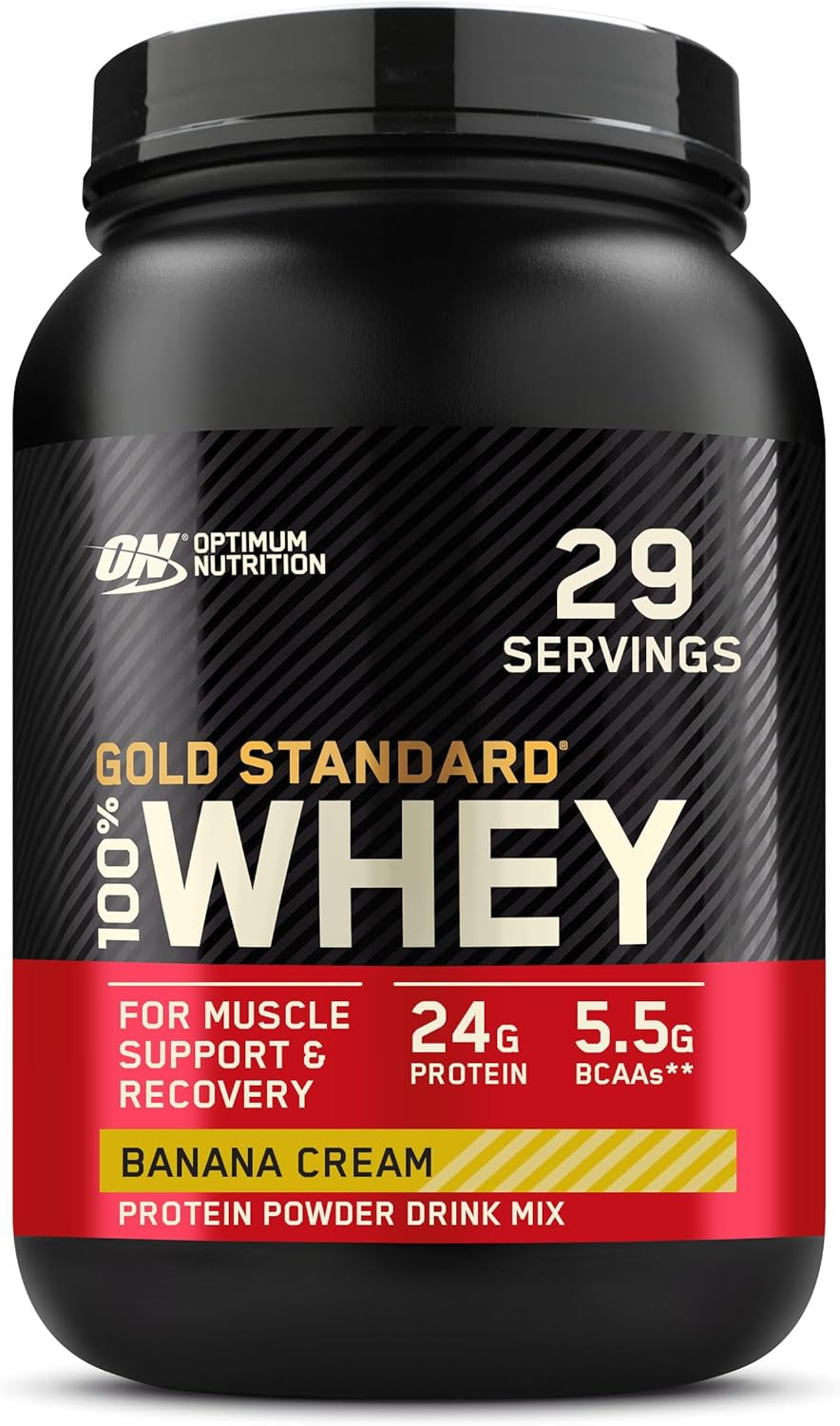 Optimum Nutrition Gold Standard 100% Whey Protein Powder, Double Rich Chocolate, 2 Pound (Packaging May Vary)